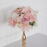 Uflower Pink Table Centerpiece Floral Ball Wedding Table Decoration MB80057 - Uflower
