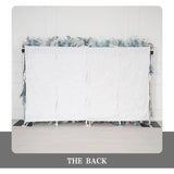 Uflower Flower Wall Mist-Blue Leaves Floral Backdrop Wedding Party Proposal Decor SET80182 - Uflower