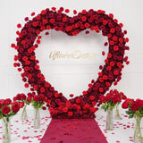 2*2m Rose Red Flower Wall Wedding Decor SET80045-01 - Uflower
