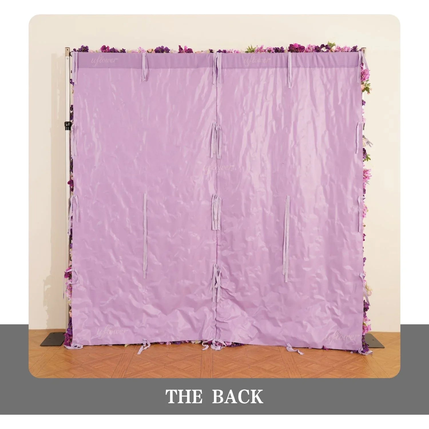 Uflower Flower Wall 3D Purple Hydrangea Floral Backdrop Wedding Party Proposal Decor SET80188 - Uflower