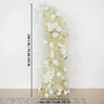 White Flower Row Decor Wedding Backdrop Horn Arch SET80087 - Uflower