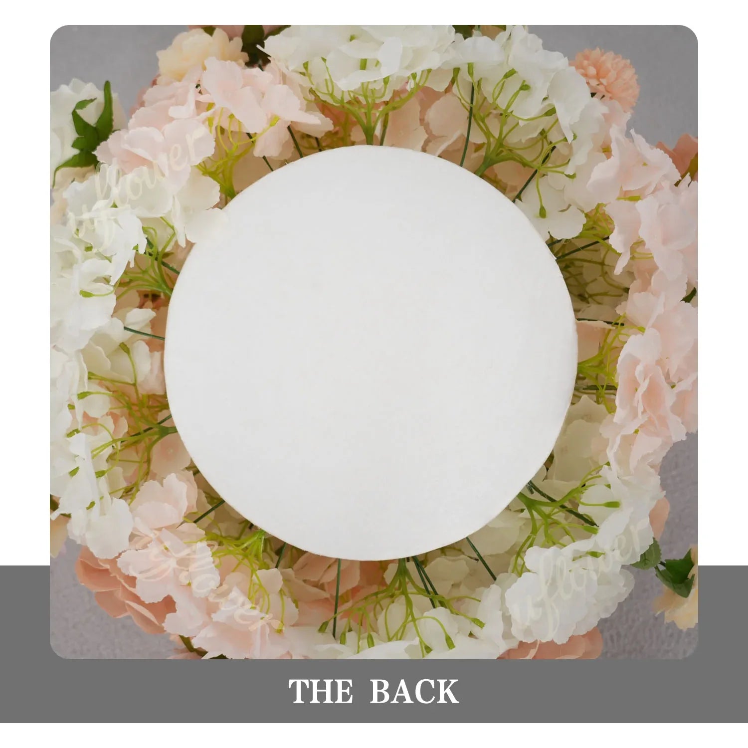 Uflower Champagne Pink Rose Arrangement Wedding Backdrop Floral Props SET80151 - Uflower