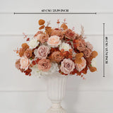 Uflower Coffee Fall Rose Hang Flower Floor Floral Wedding Party Event Props SET80154 - Uflower