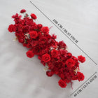 Uflower Artificial Red Wedding KT Backdrop Flower Row Decor SET80171 - Uflower