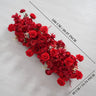 Uflower Artificial Red Wedding KT Backdrop Flower Row Decor SET80171 - Uflower