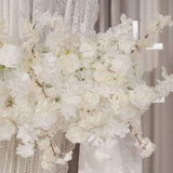 Uflower White Cherry Blossoms Wedding Background KT Board Decoration MC80205 - Uflower