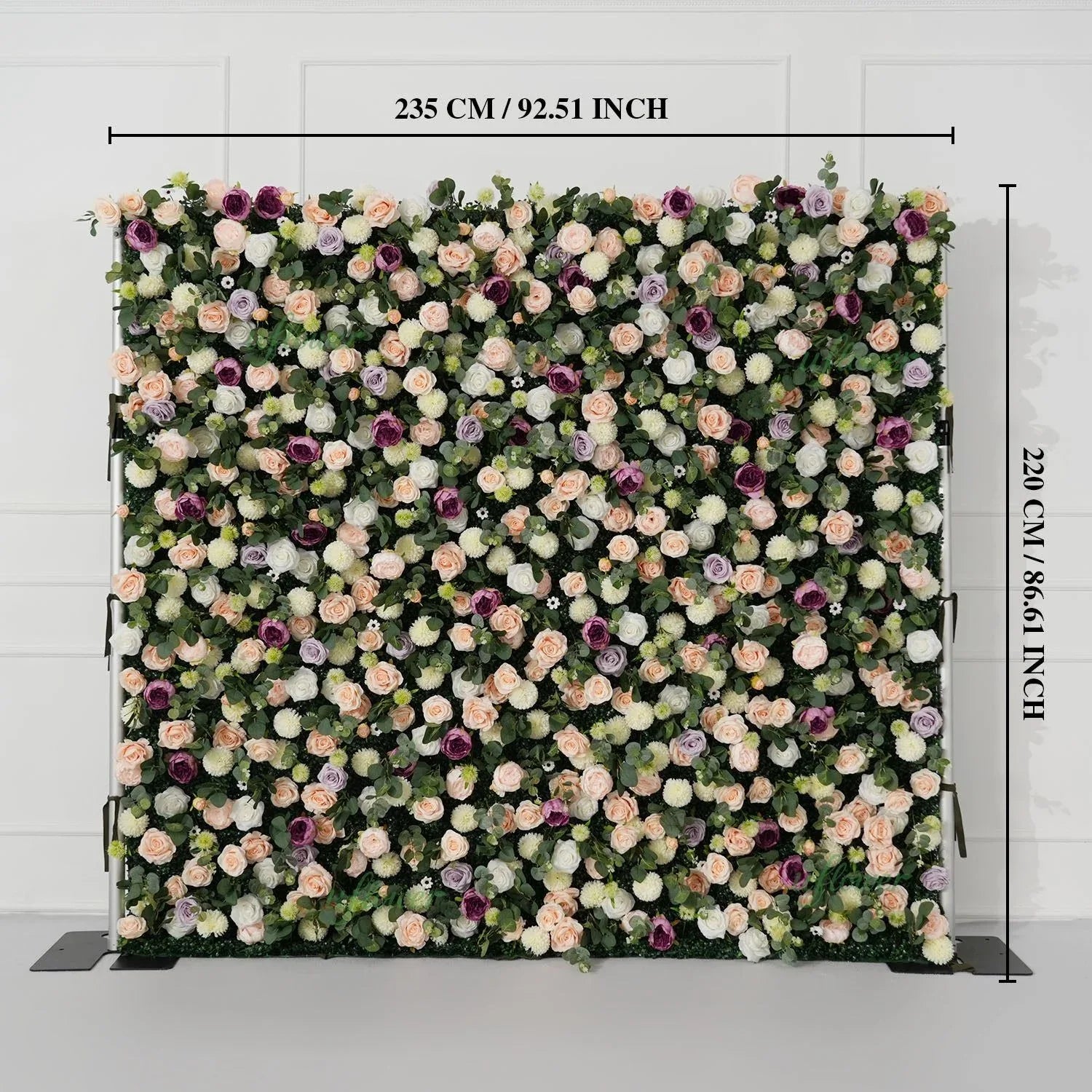 Uflower Purple Yellow Flower Wall Backdrop Wedding Party Decoration SET80161 - Uflower