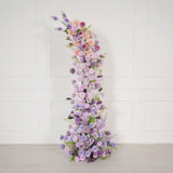 Uflower Gradient purple Floral Horn Arch Wedding Party Backdrop Decor SET80183 - Uflower