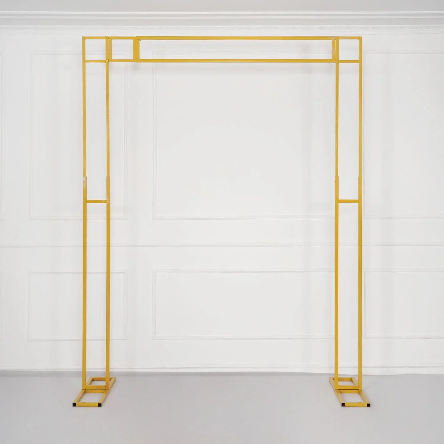 Uflower White Gold Retractable Flower Stand Adjustable Wedding Stage Background Shelf MSD80002 - Uflower