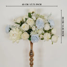 Uflower White Rose Wedding Table Centerpiece Flower Arrangement MD80041-01 - Uflower