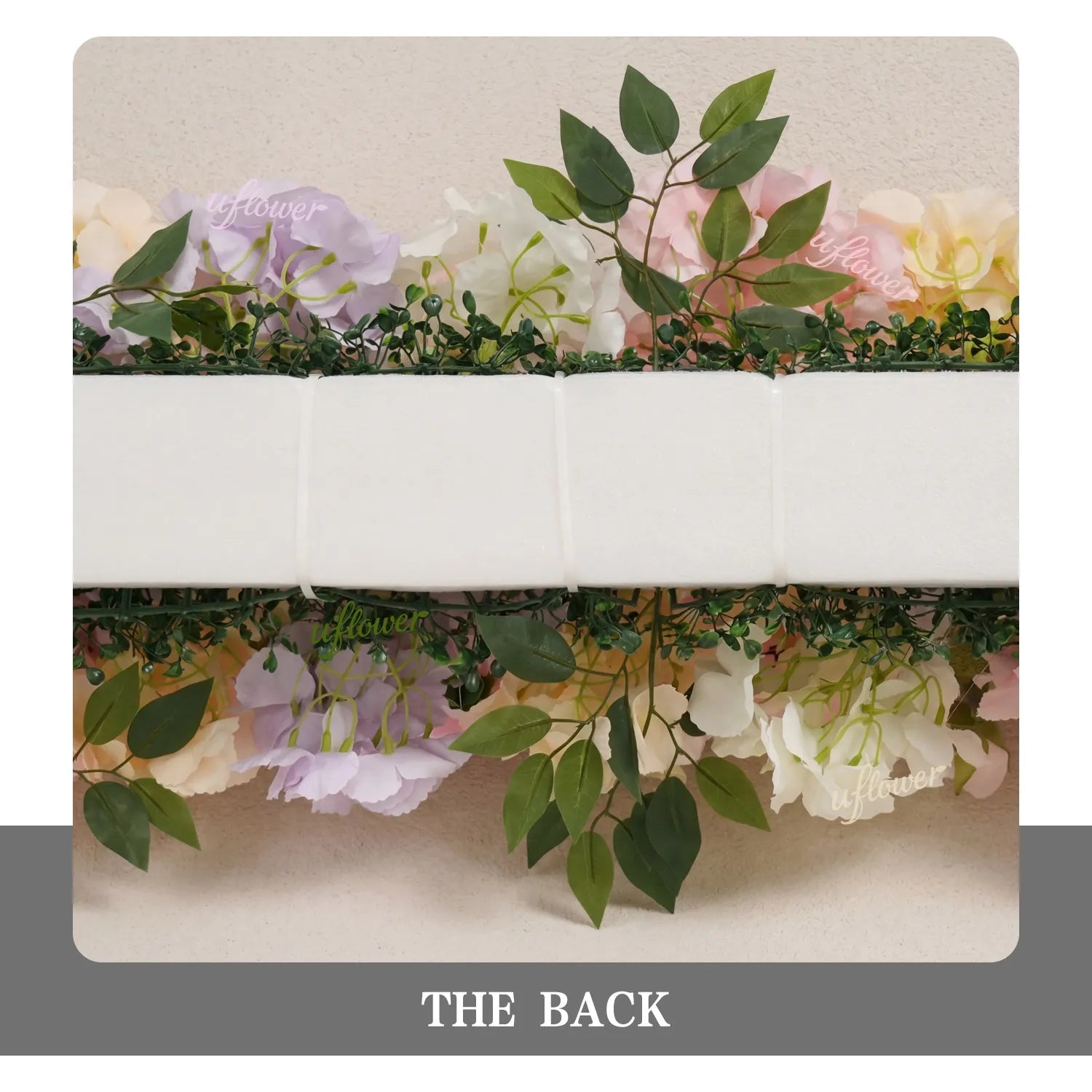 Uflower 100CM Mixcolor Flower Backdrops Wall Flower Row Decor MC80242-01
