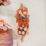 Uflower Artificial Autumn Pink Flower Row Wedding KT Backdrop Decor SET80122 - Uflower
