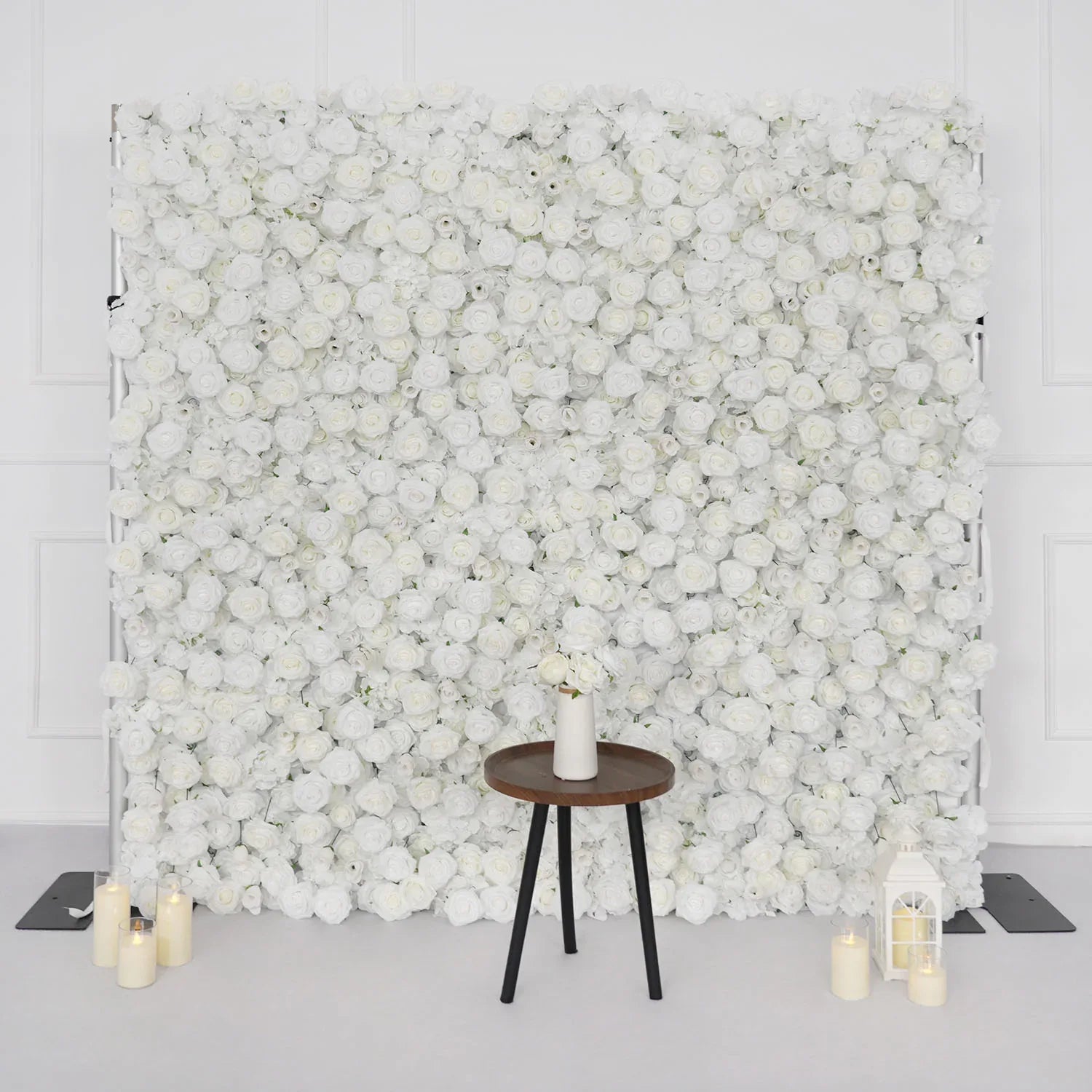 Uflower Artificial White Flower Wall Wedding Backdrop Decor SET80113 - Uflower