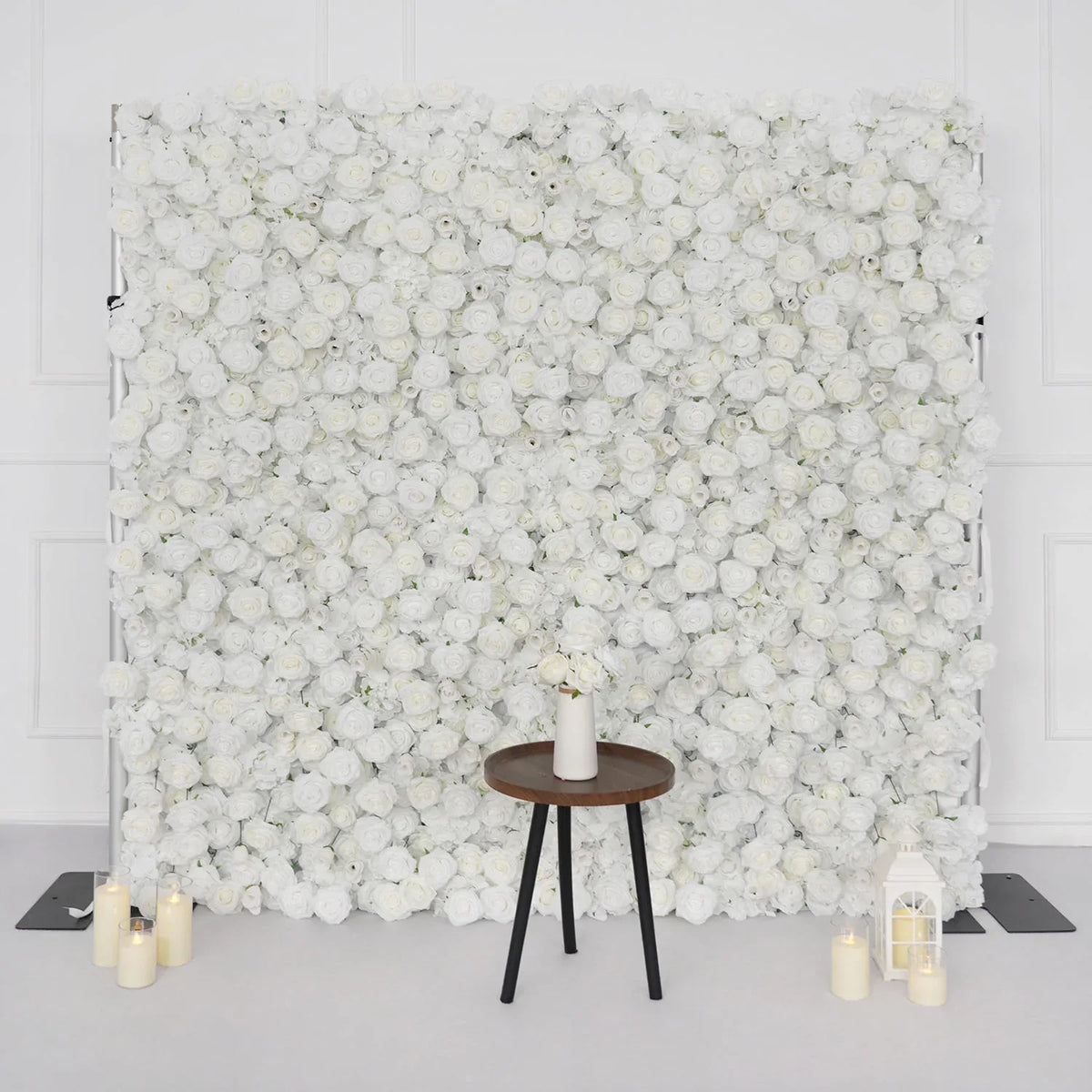 Uflower Artificial White Flower Wall Wedding Backdrop Decor SET80113 - Uflower