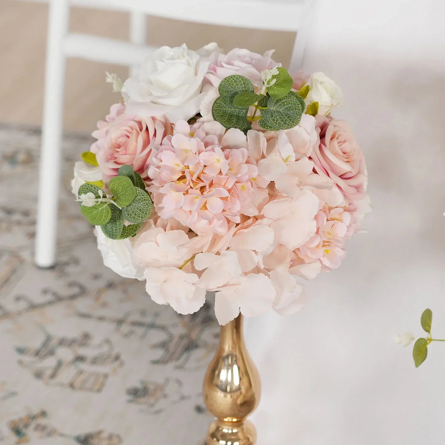 Uflower Wedding Backdrop Decor Flower Row Table Runner MC80085-01 - Uflower