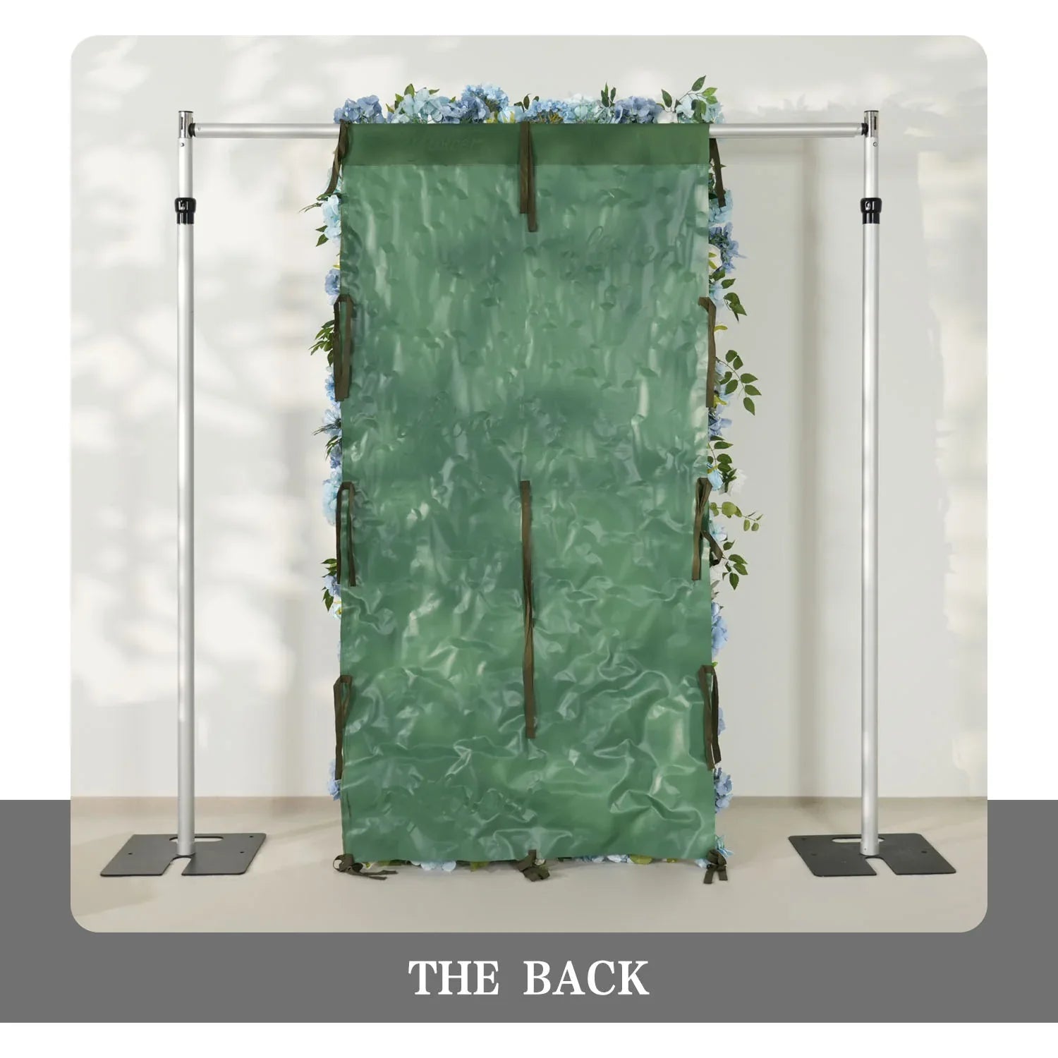 Uflower Blue White Flower Wall Floral Backdrop Wedding Party Proposal Decor SET80144 - Uflower