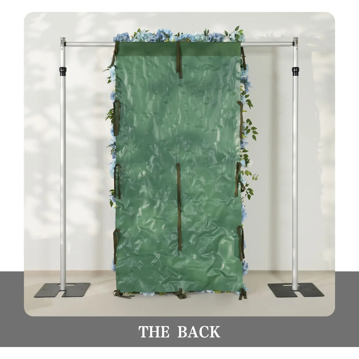 Uflower Blue White Flower Wall Floral Backdrop Wedding Party Proposal Decor SET80144 - Uflower
