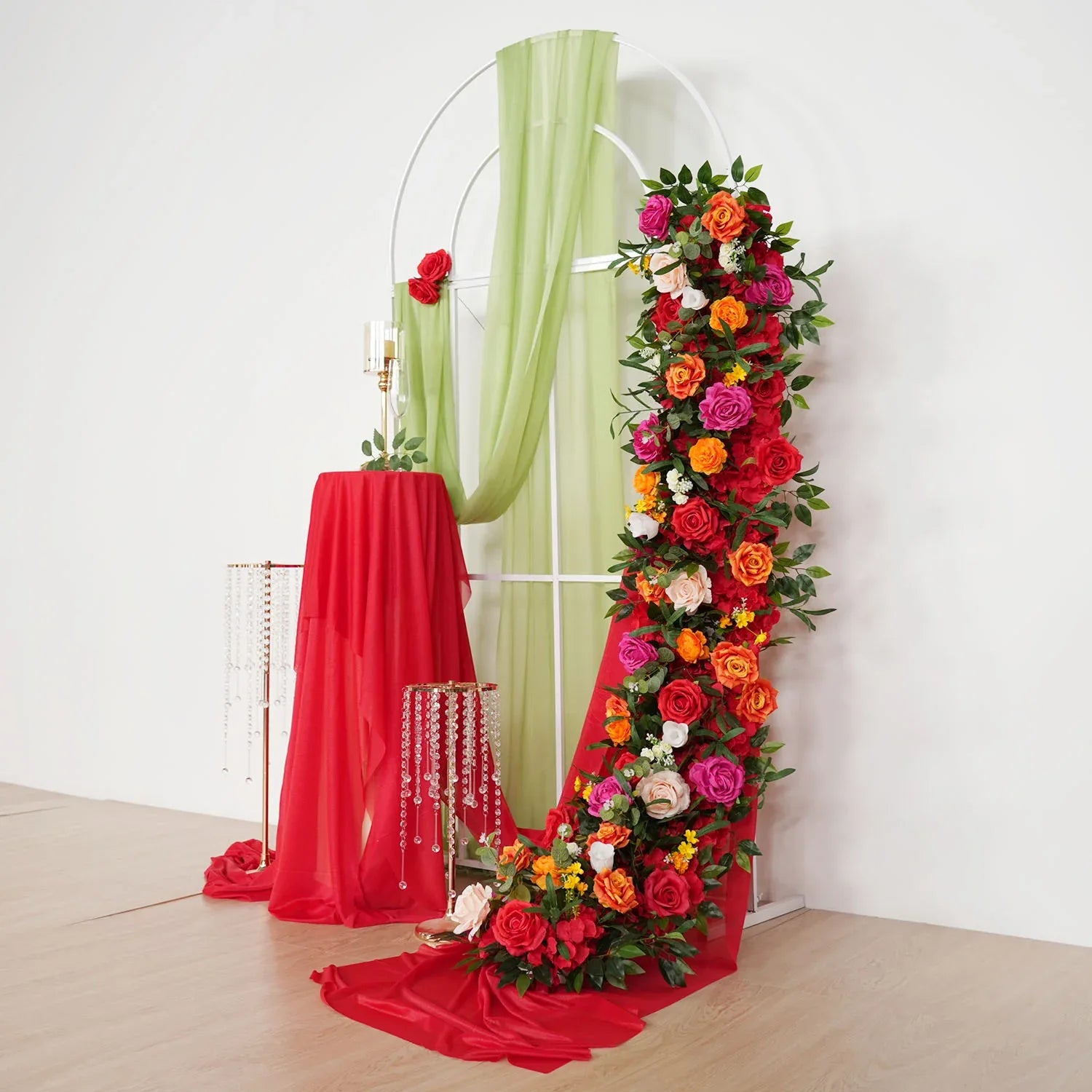 Uflower Colored Sofa Table Runner Floor Flower Arrangement MC80084 - Uflower