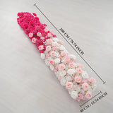 Uflower Gradient Pink Flower Row Wedding Party Backdrop Decor SET80179 - Uflower