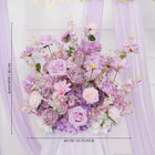 Uflower Artificial Purple Wedding KT Backdrop Flower Arch Decor SET80057 - Uflower