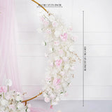 Uflower Artificial White Pink Rose Arch Flowers Set SET80006 - Uflower
