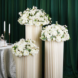 Uflower Artificial White Rose Table Centerpiece MB80020-01 - Uflower