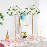 Uflower Artificial White Rose Table Centerpiece MB80020-01 - Uflower