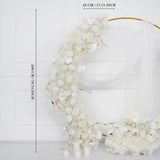 Uflower Artificial White Row Rose Cherry Blossom Set SET80005 - Uflower