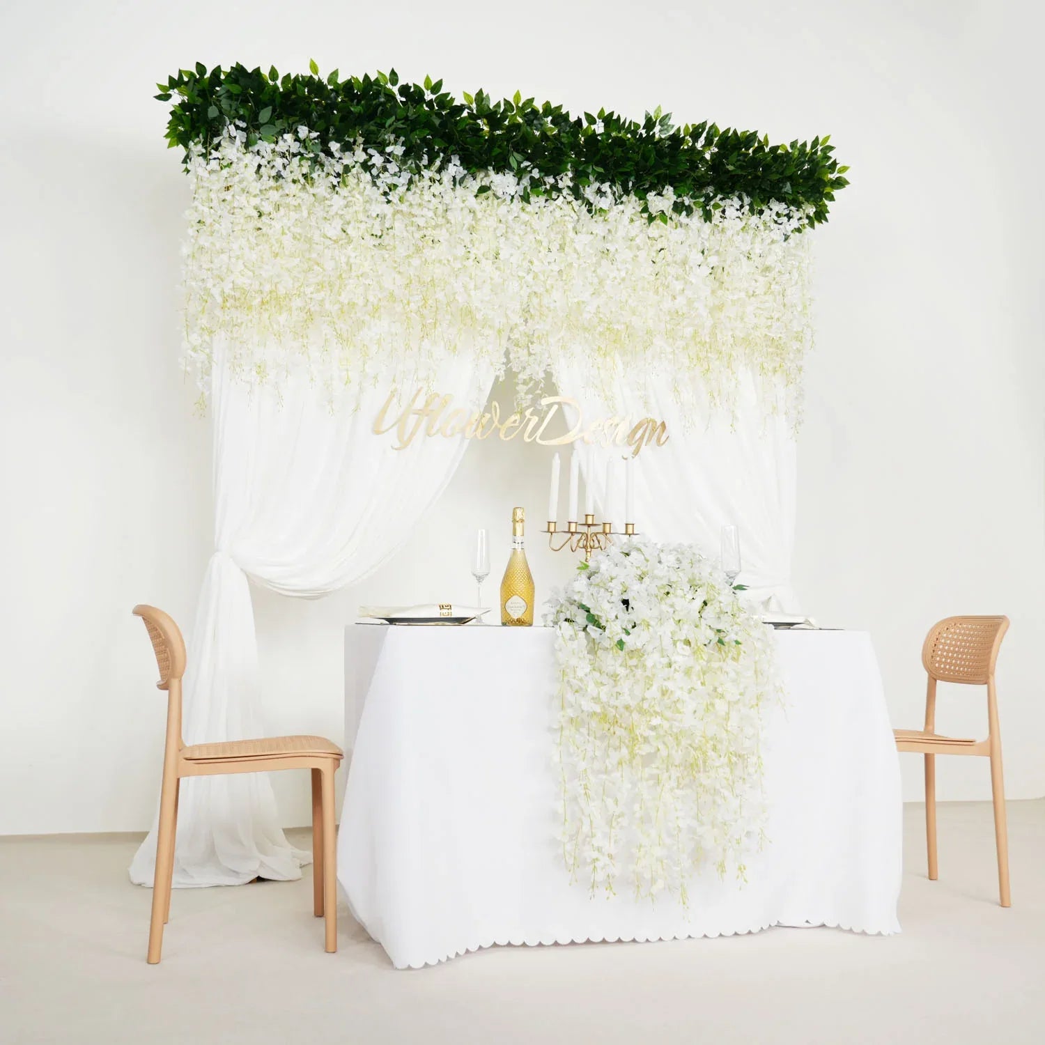 Uflower Artificial Wisteria Banquet Table Centerpieces SET80040 - Uflower