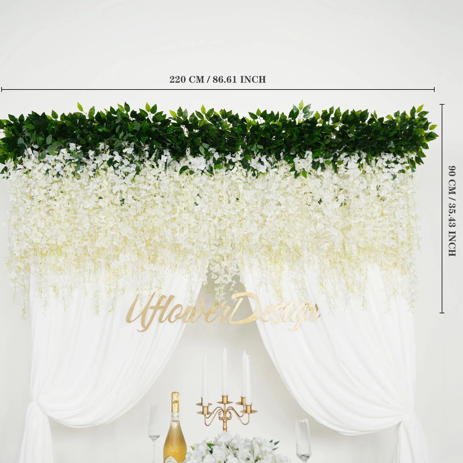 Uflower Artificial Wisteria Banquet Table Centerpieces SET80040 - Uflower