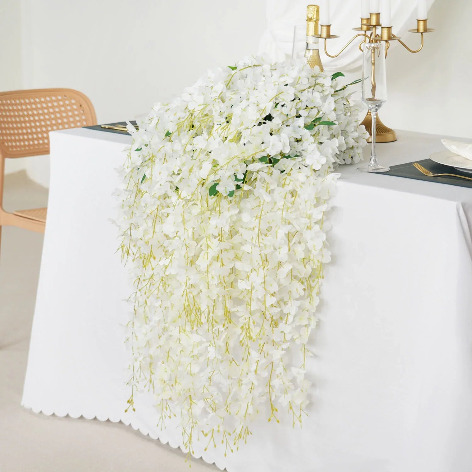 Uflower Artificial Wisteria Banquet Table Centerpieces SET80040 - Uflower