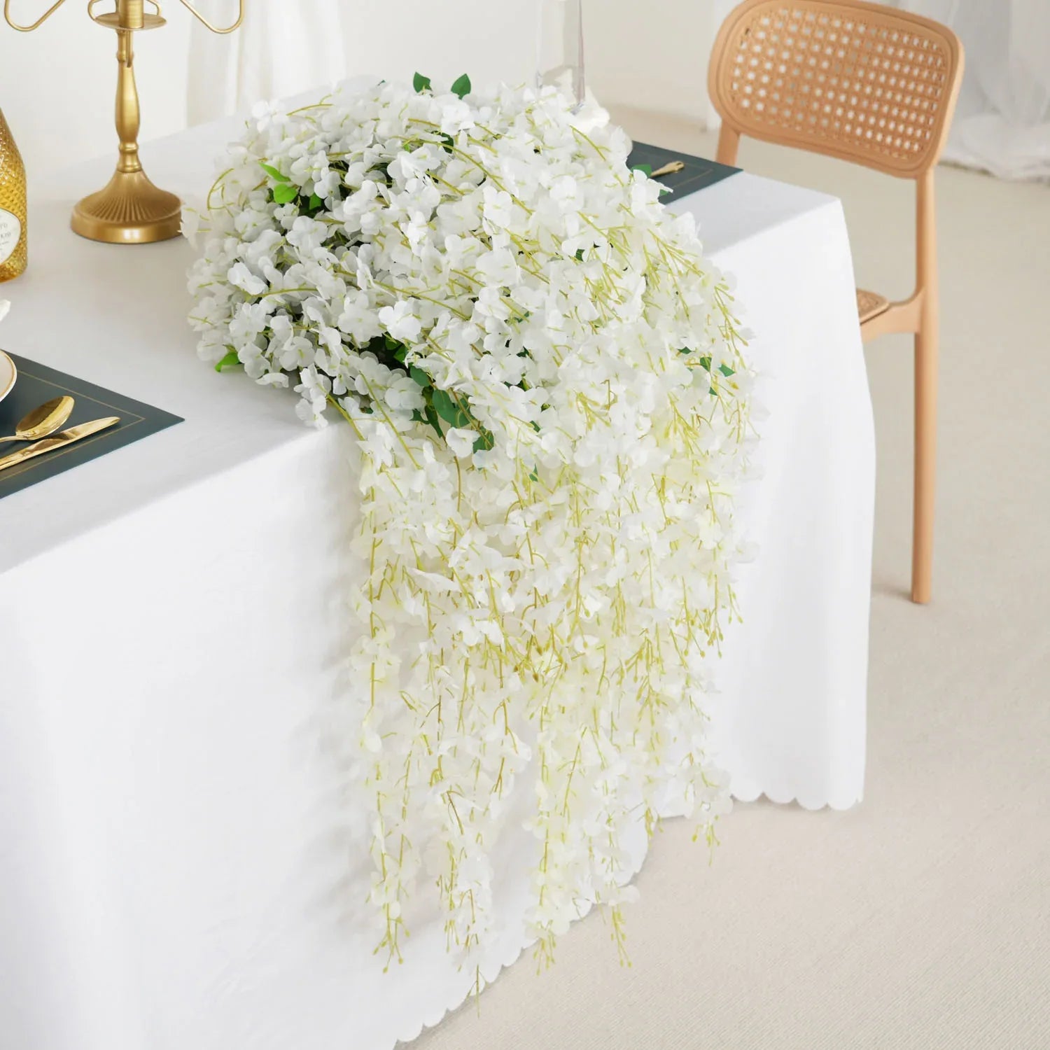 Uflower Artificial Wisteria Banquet Table Centerpieces SET80040 - Uflower