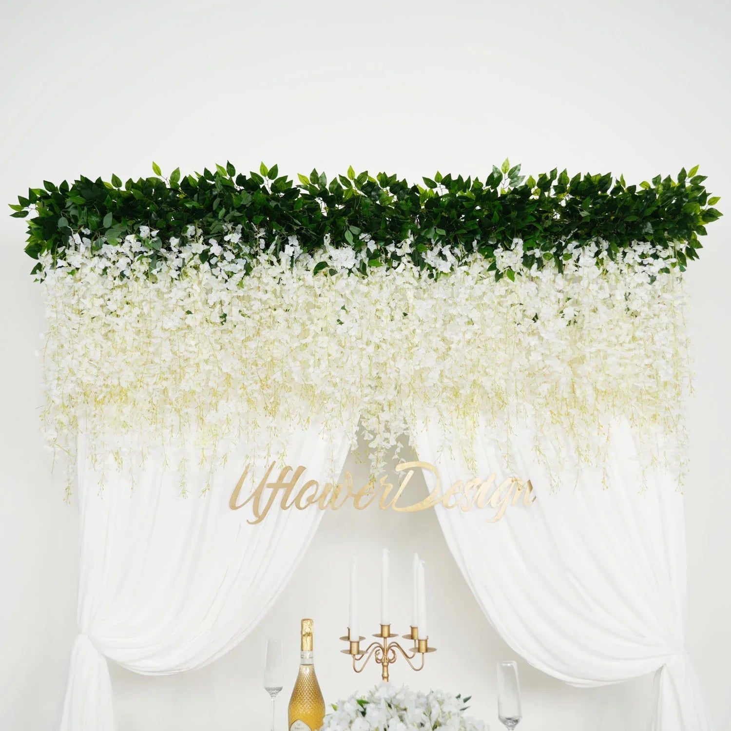 Uflower Artificial Wisteria Banquet Table Centerpieces SET80040 - Uflower