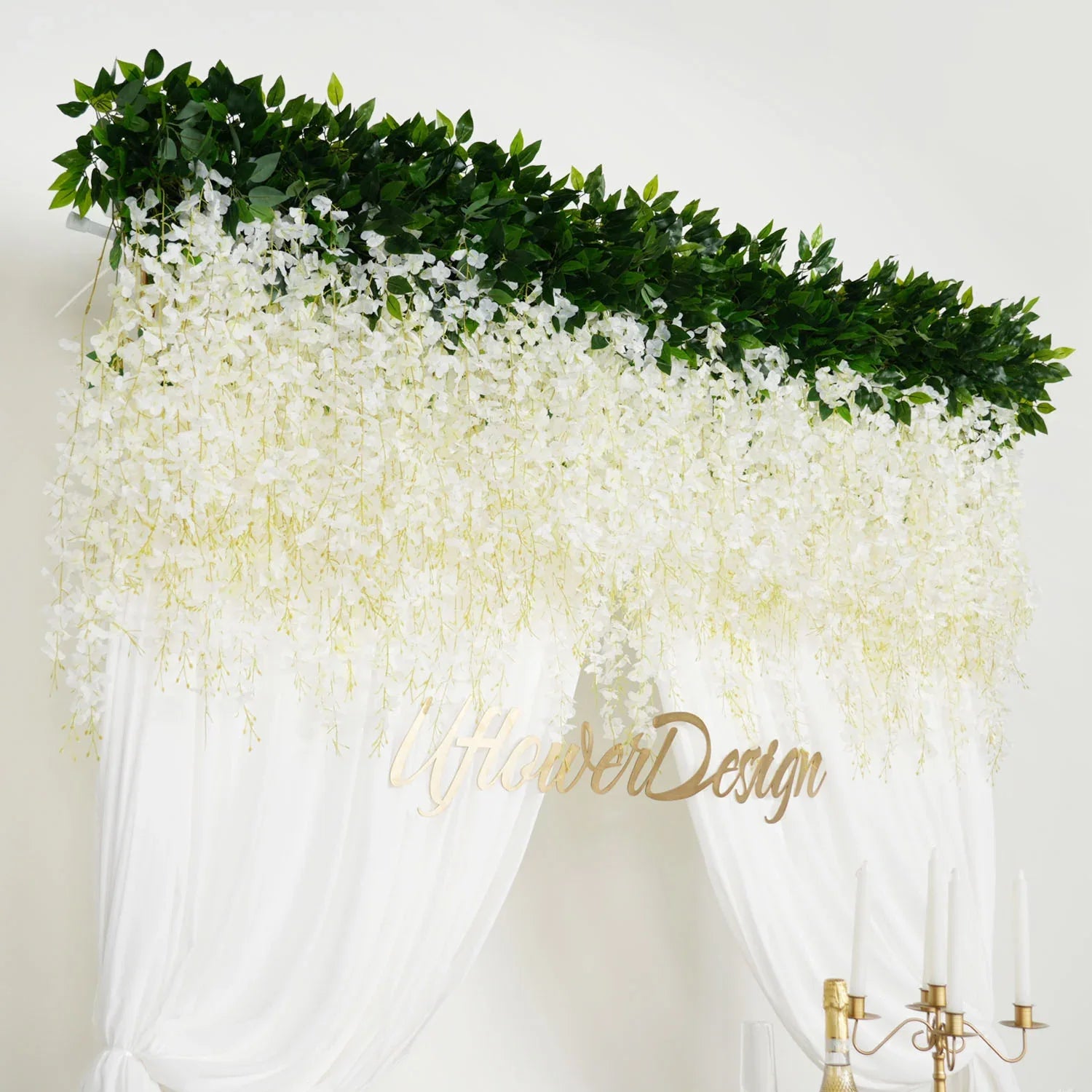 Uflower Artificial Wisteria Banquet Table Centerpieces SET80040 - Uflower