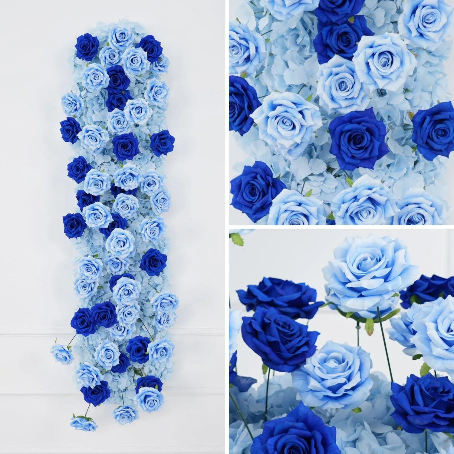 Uflower 2m*2m Blue Rose Heart Arch Wedding Decor SET80034 - Uflower
