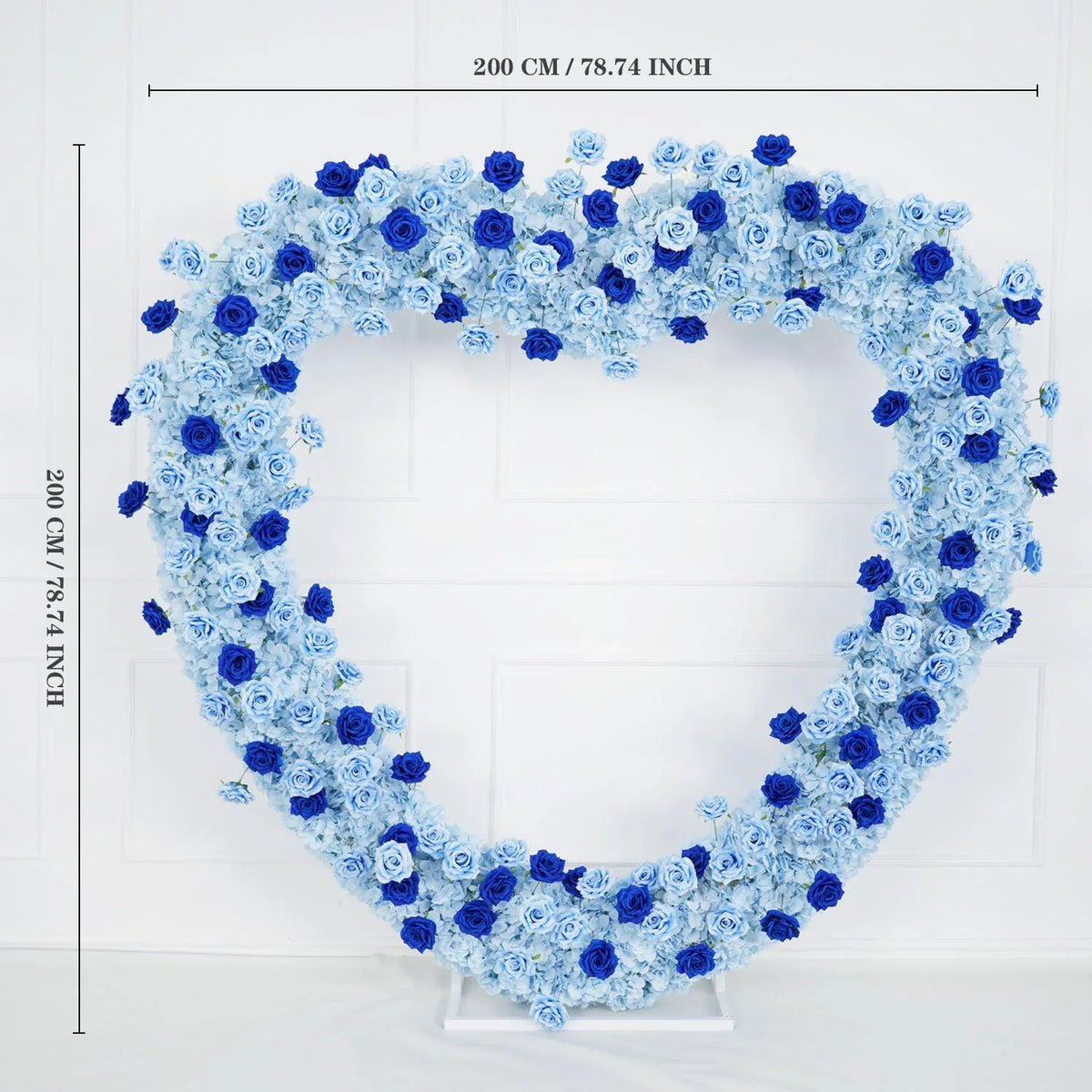 Uflower 2m*2m Blue Rose Heart Arch Wedding Decor SET80034 - Uflower