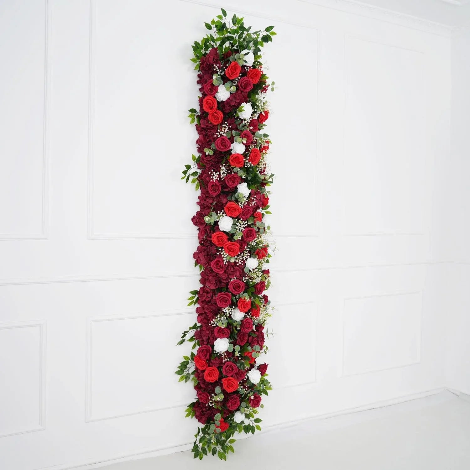 Uflower Artificial Burgundy Roses Flower Row Decorate SET80031 - Uflower