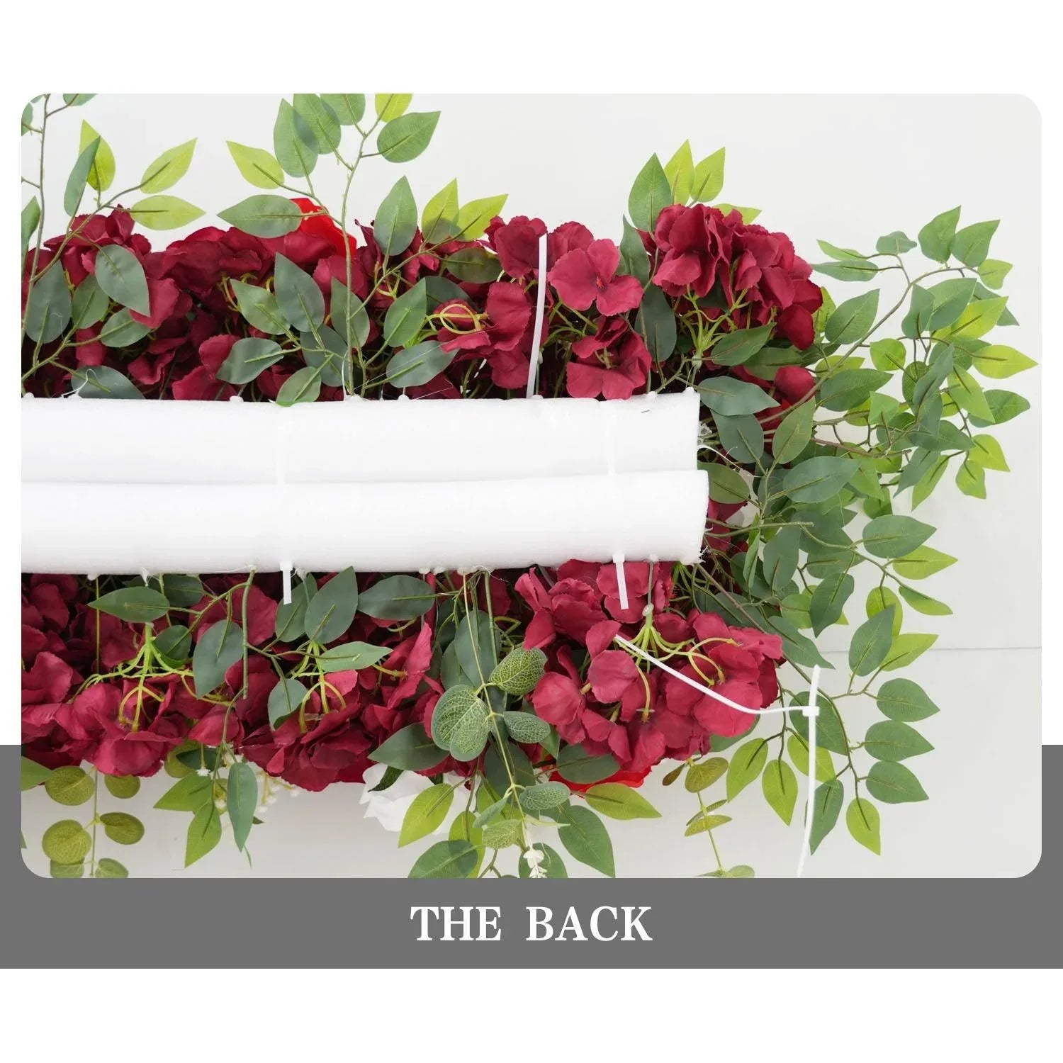 Uflower Artificial Burgundy Roses Flower Row Decorate SET80031 - Uflower