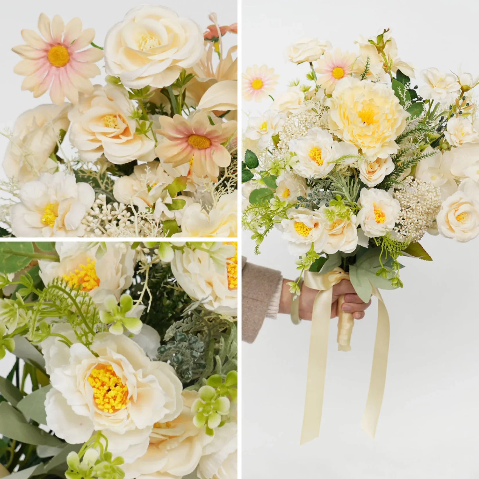 Uflower Champagne bridal bouquets MG80010-01 - Uflower