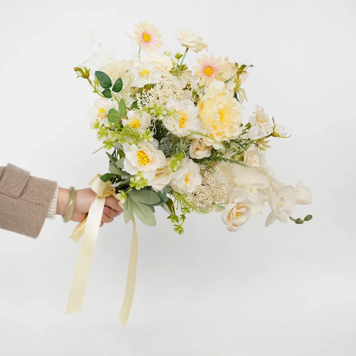 Uflower Champagne bridal bouquets MG80010-01 - Uflower