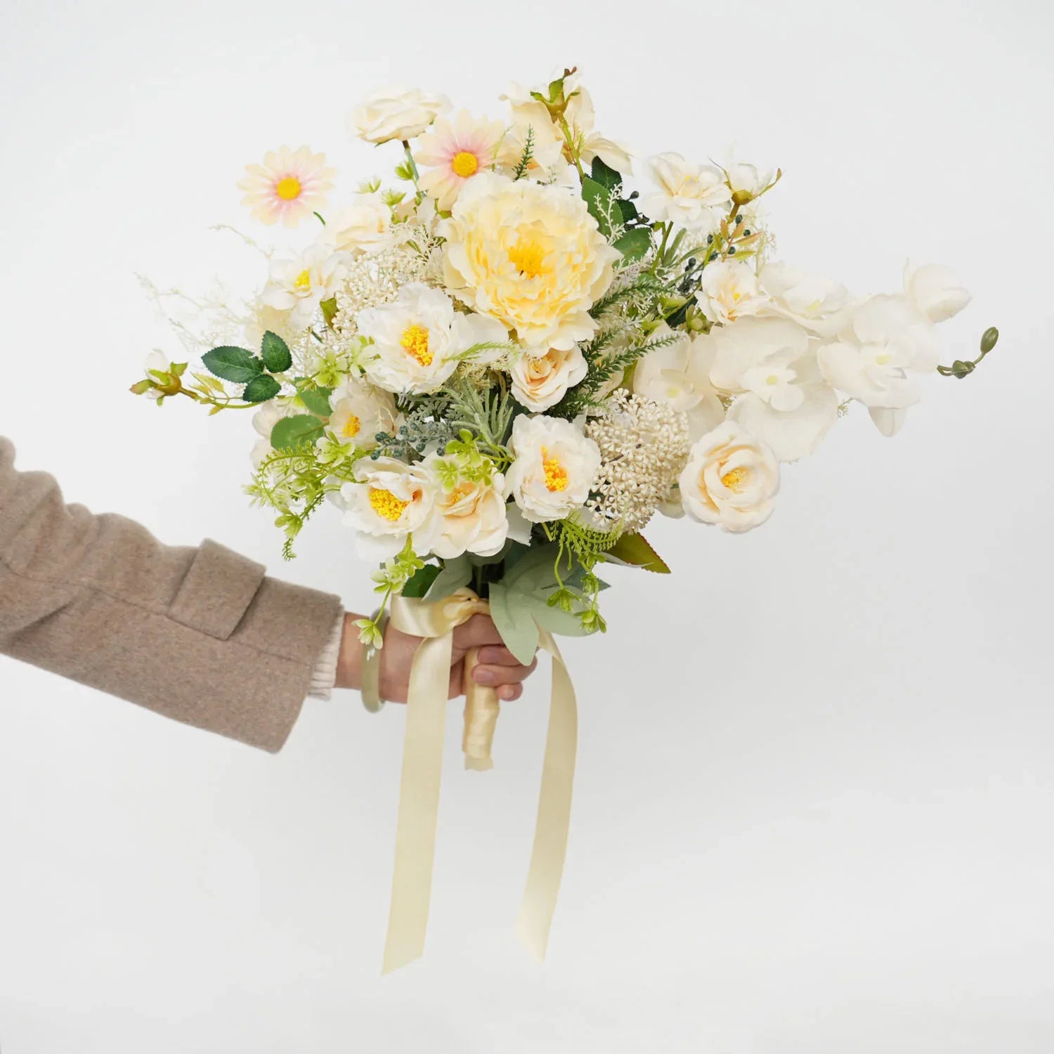 Uflower Champagne bridal bouquets MG80010-01 - Uflower