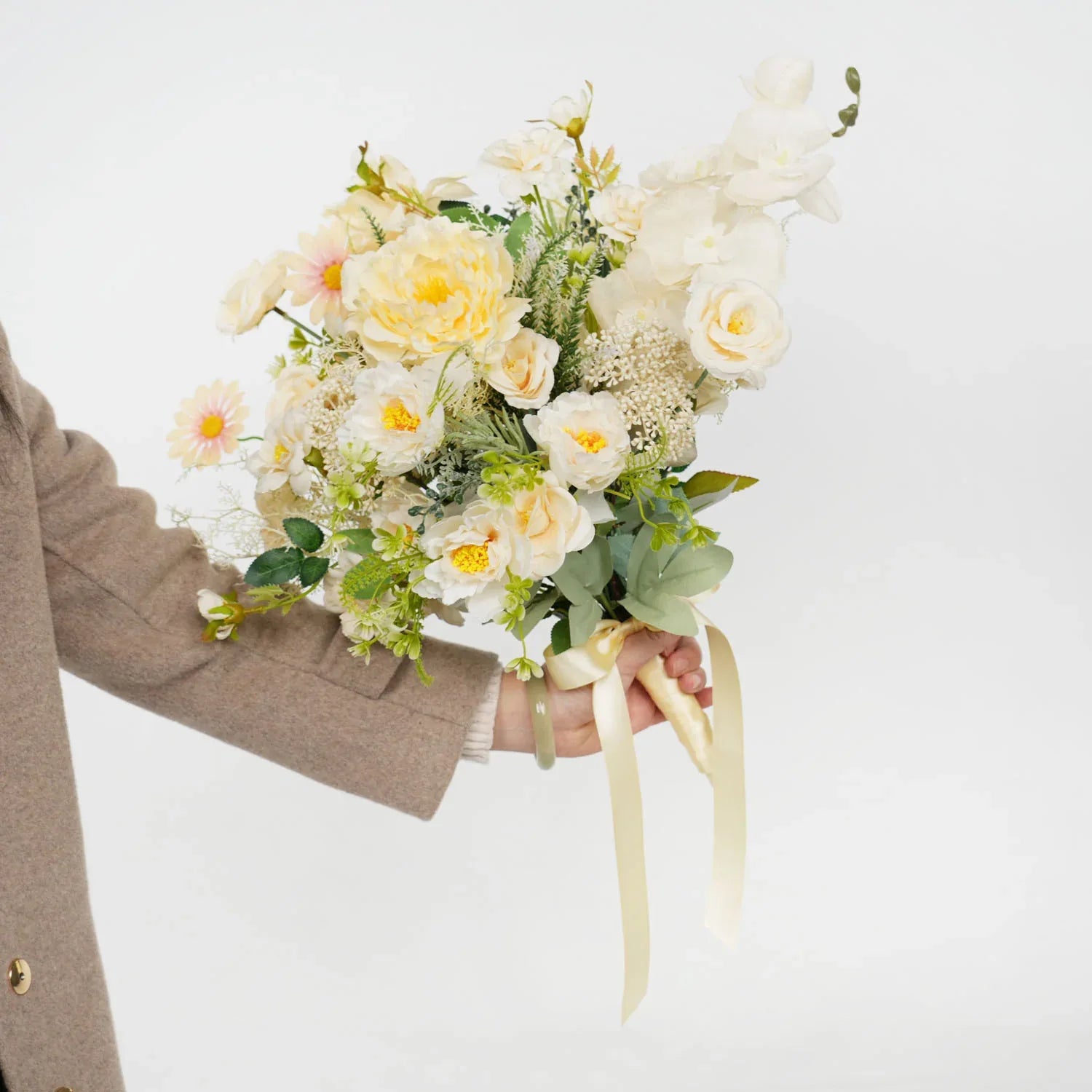 Uflower Champagne bridal bouquets MG80010-01 - Uflower