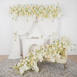 Uflower Cream White Butterfly Orchid Background Flower Row MC80033-01 - Uflower