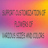 Uflower Artificial Blue Rose Wedding KT Background Board Decor Flower Row SET80047 - Uflower