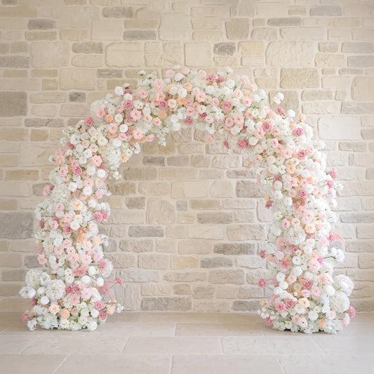 Uflower Rose Rose Blanche Arche de Porte Composition Florale Set DD03111