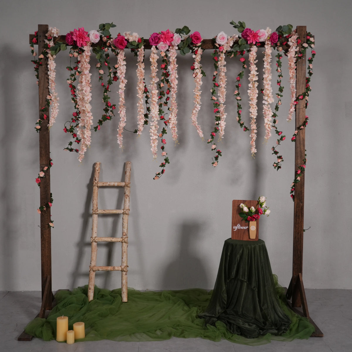 DIY Silk Flower Vines for Wedding & Hanging Decor Flower Kit MJ80007-01