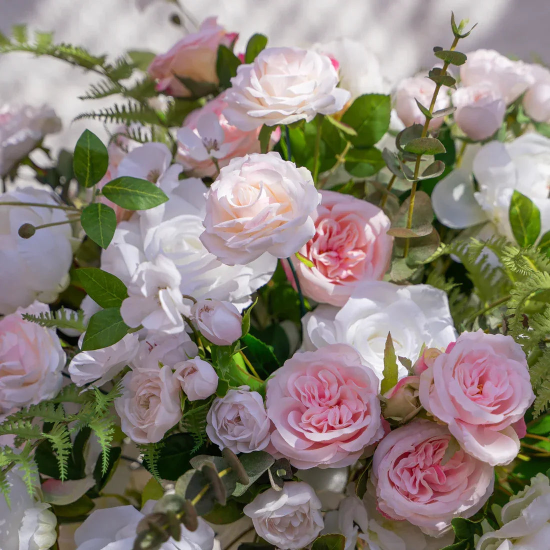 Artificial Pink White Flower Wedding Table Centerpiece - Uflower
