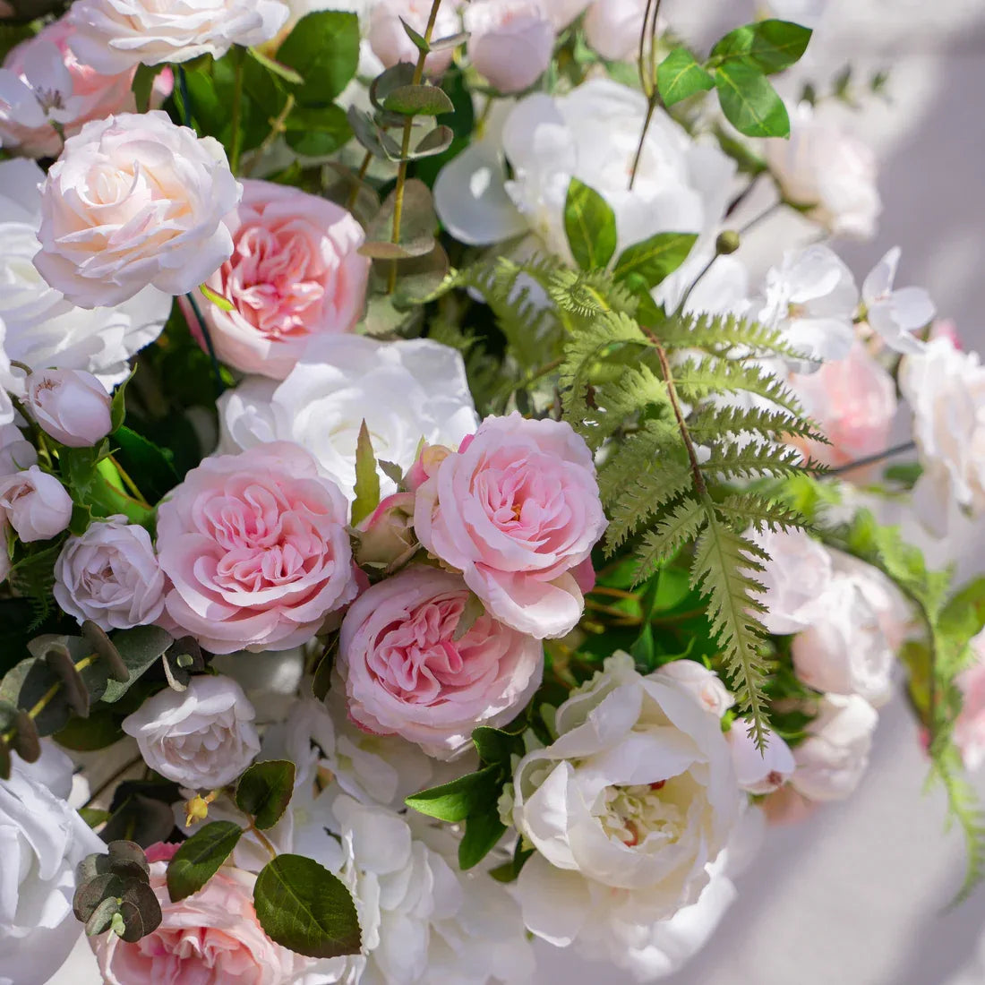 Artificial Pink White Flower Wedding Table Centerpiece - Uflower