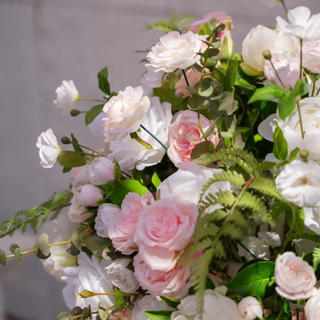 Artificial Pink White Flower Wedding Table Centerpiece - Uflower
