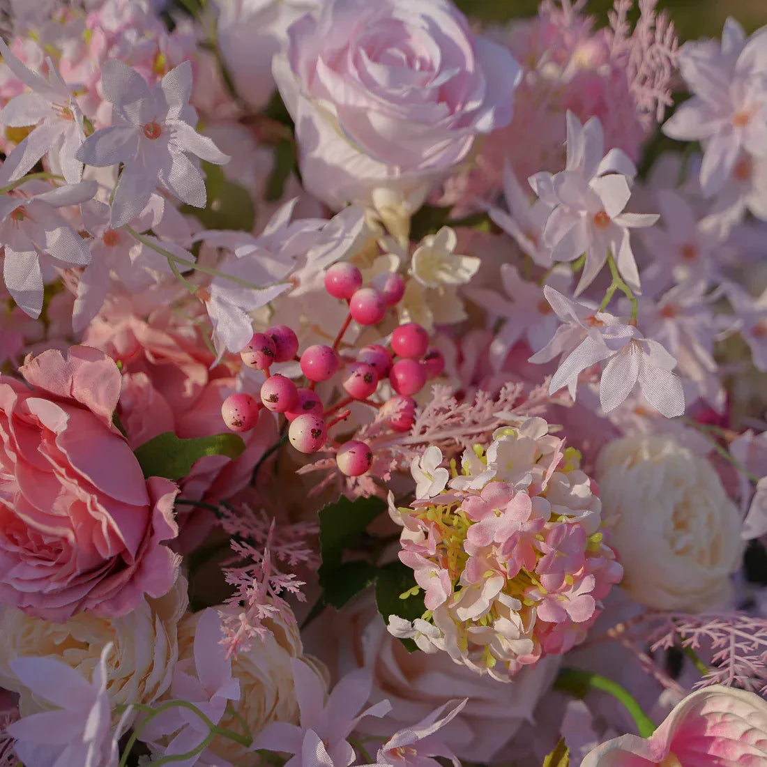Artificial Light Pink Flower Wedding Table Centerpiece MB80102-01 - Uflower